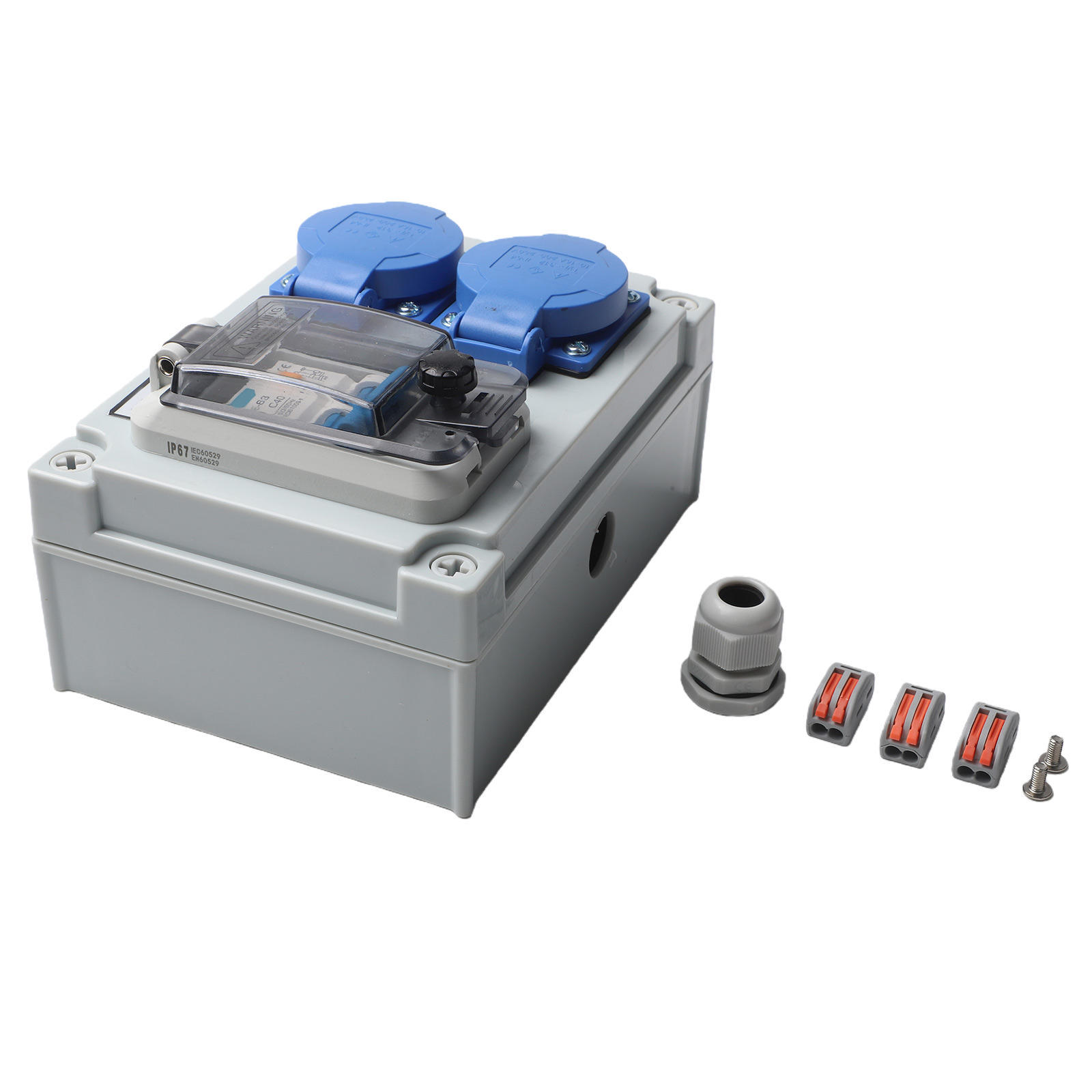 Gray Blue Wall Distributor Saf - Outdoor Power Distributors 评论和价格