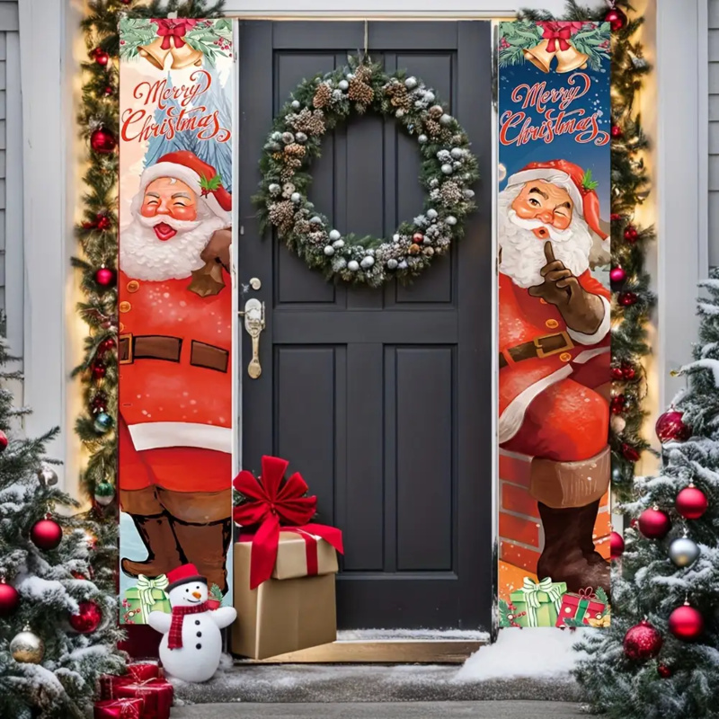 1 pair of 2Dflat, Santa Claus  - Outdoor Power House 评论和价格