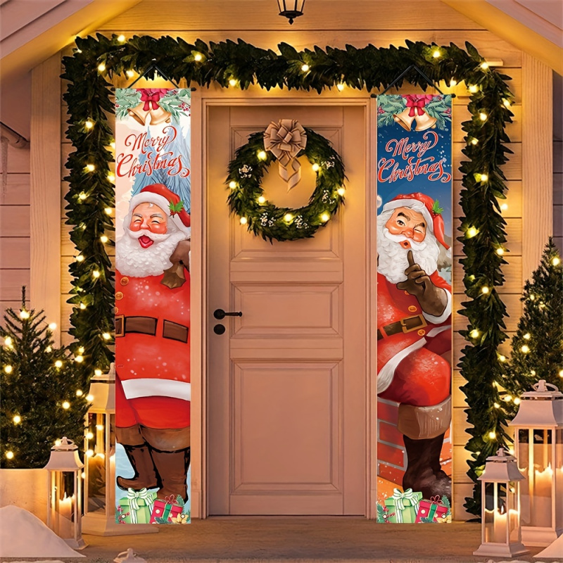 1 pair of 2Dflat, Santa Claus  - Outdoor Power House 评论和价格