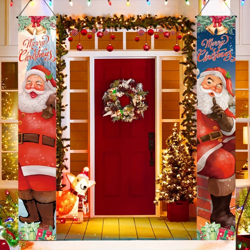 1 pair of 2Dflat, Santa Claus  - Outdoor Power House 评论和价格