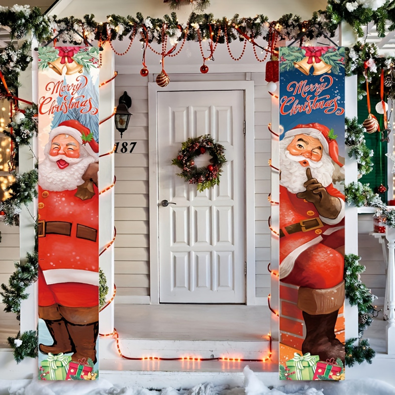 1 pair of 2Dflat, Santa Claus  - Outdoor Power House 评论和价格