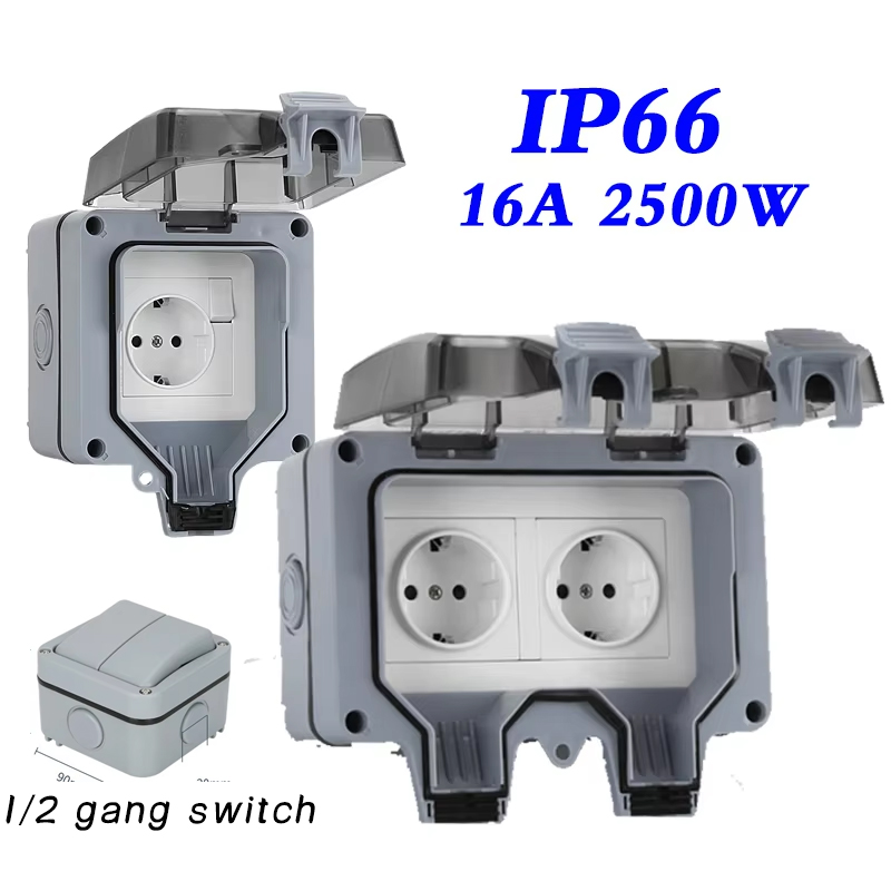 EU KR Outdoor Wall Waterproof  - Outdoor Power Parts 评论和价格