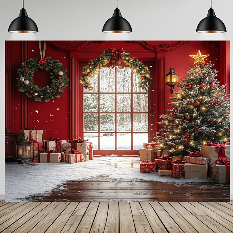 1pc 2D flat winter Christmas s - Outdoor Power House 评论和价格