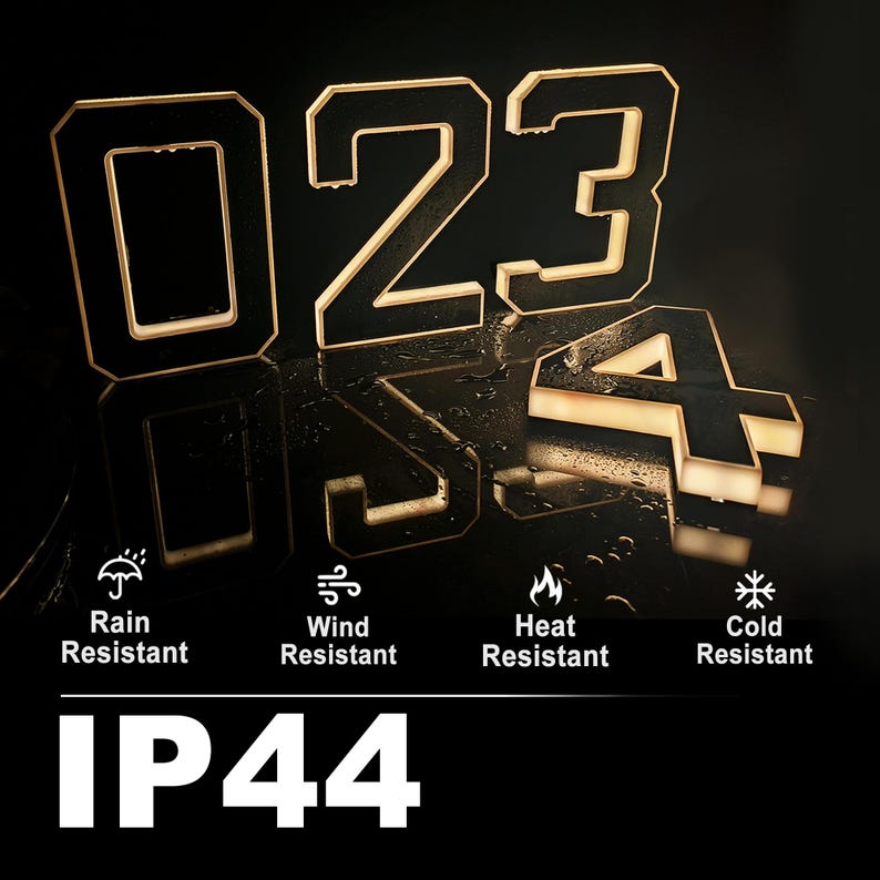 Solar LED House Number Sign Wa - Outdoor Power House 评论和价格
