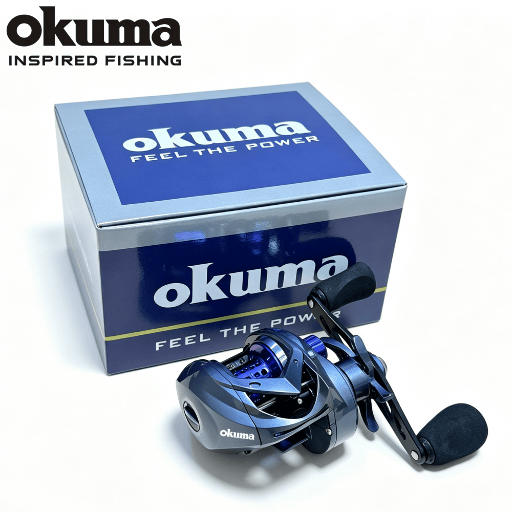 New Okuma Long Cast Baitcastin - Outdoor Power Reel 评论和价格
