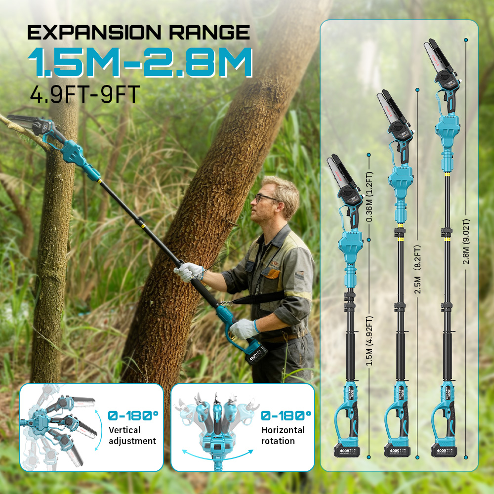 SEESII 3-in-1 Brushless Cordle - Pole Saw Cordless 评论和价格