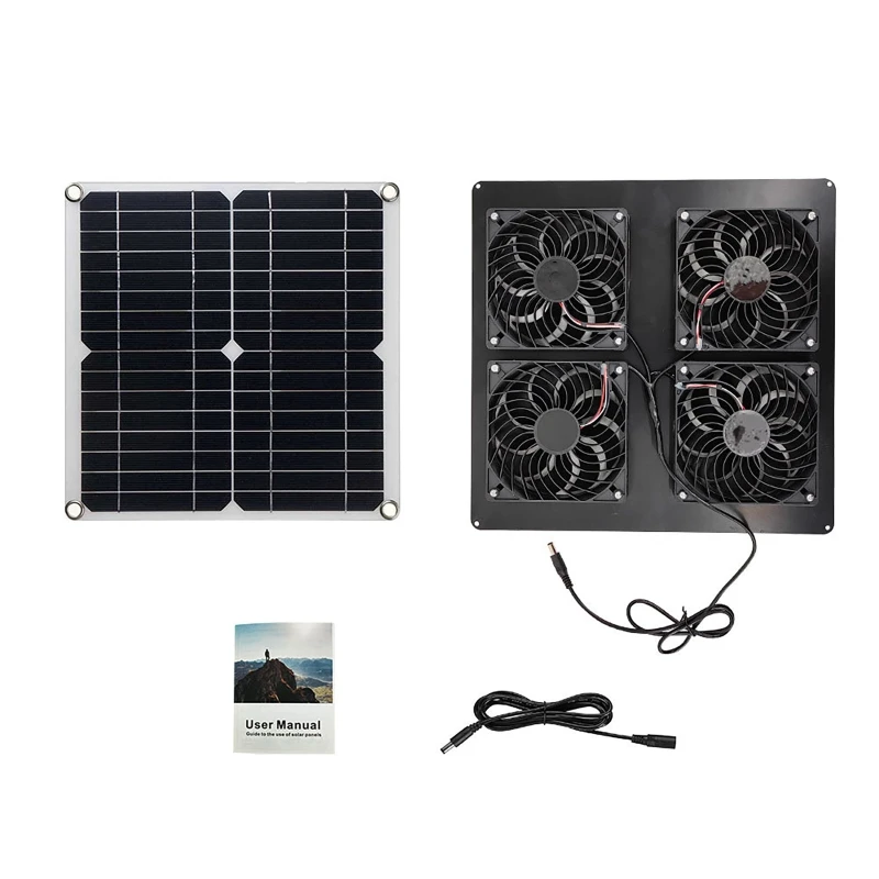 100W Solar Panel Exhaust Fan A - Outdoor Power House 评论和价格