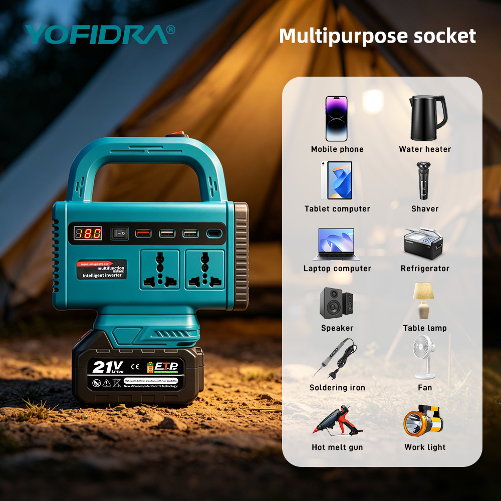 YOFIDRA 220V Portable Power In - Outdoor Power Adapter Usb C 评论和价格