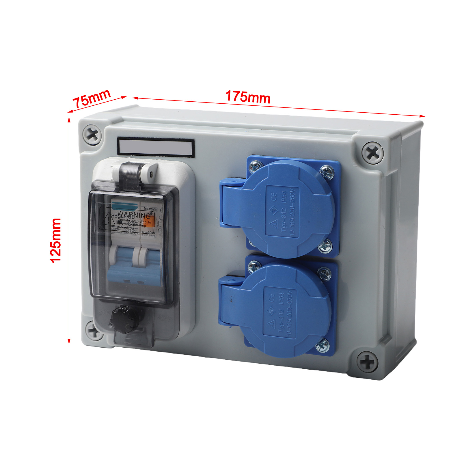 Ip54 Wall Distributor 2 Pin Co - Outdoor Power Distributors 评论和价格