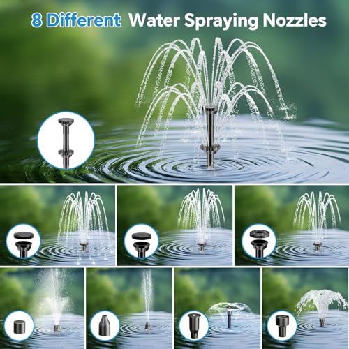 8W Solar Fountain Pump With 30 - Outdoor Power Equipment 评论和价格