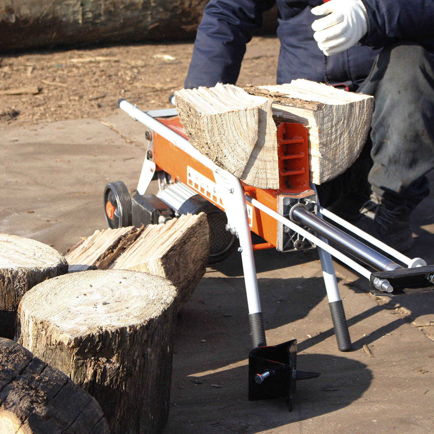 8 Ton Portable Hydraulic Elect - Log Splitter Electric 评论和价格