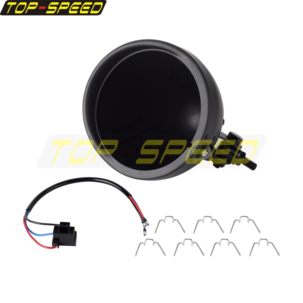 Black/Chrome Motorcycle Headla - Outdoor Power Products 评论和价格