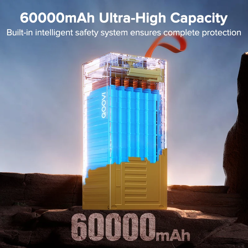 QOOVI 60000mAh Power Bank 22.5 - Outdoor Power Adapter Usb C 评论和价格